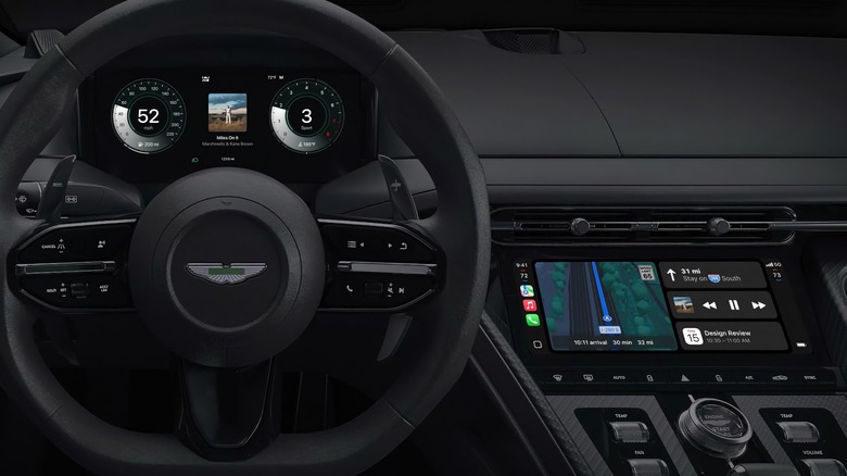 New CarPlay Ultra on an Aston Martin dashboard.