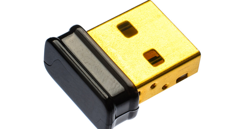 Image of a Bluetooth USB adapter.