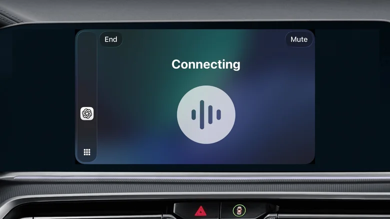 The ChatGPT app in Apple CarPlay.