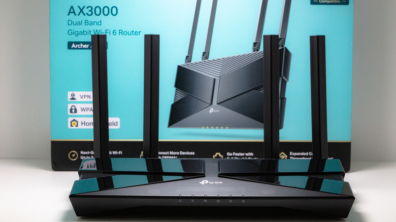 A TP-Link Archer AX3000 router.