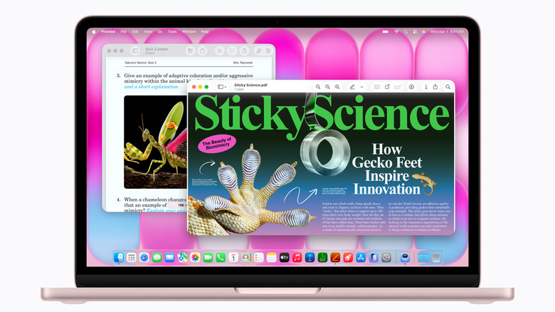 A Blush MacBook Neo mockup.