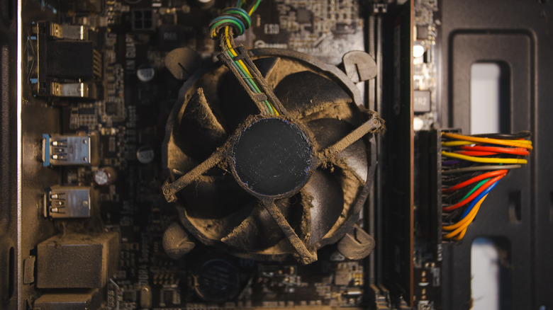 Very dusty computer.