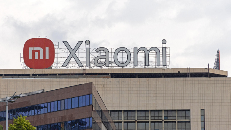 Exterior of a Xiaomi office building in Belgrade, Serbia.