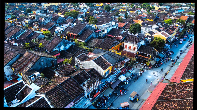 Image from Dolby Vision movie with houses in Tokyo shown