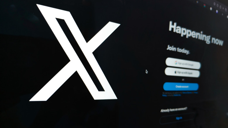 The X logo.
