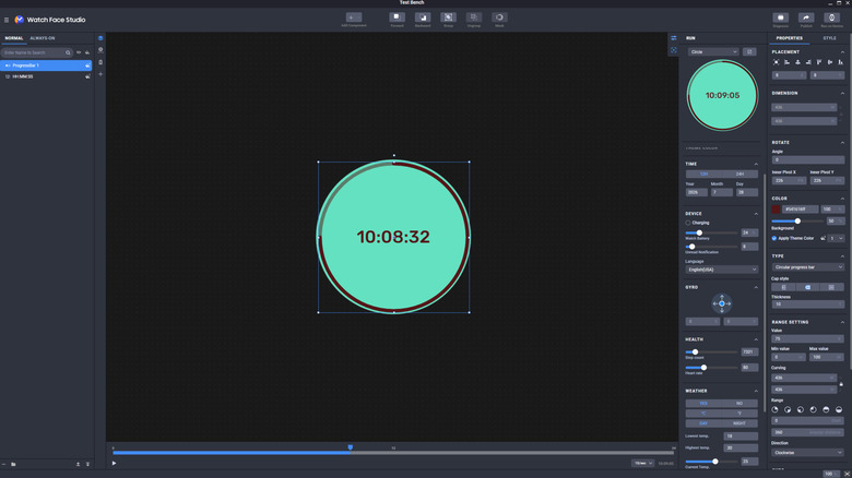 Building a custom watch face in Samsung Watch Face Studio