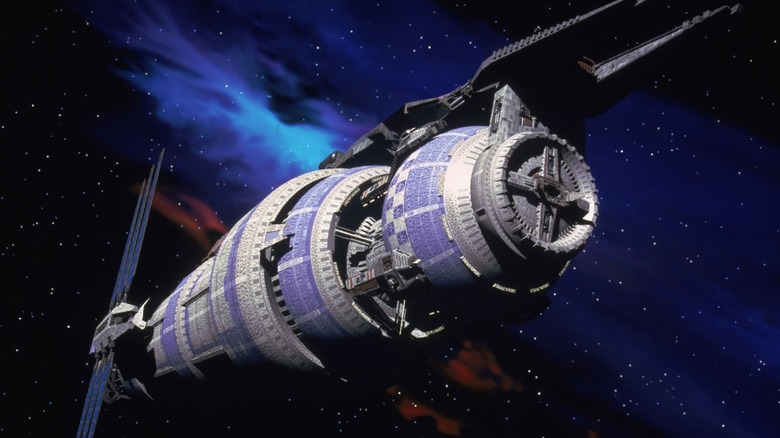 Promotional image of the Babylon 5 station.