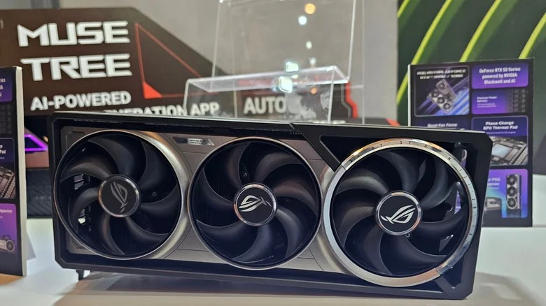 NVIDIA RTX 50 Series presentation.