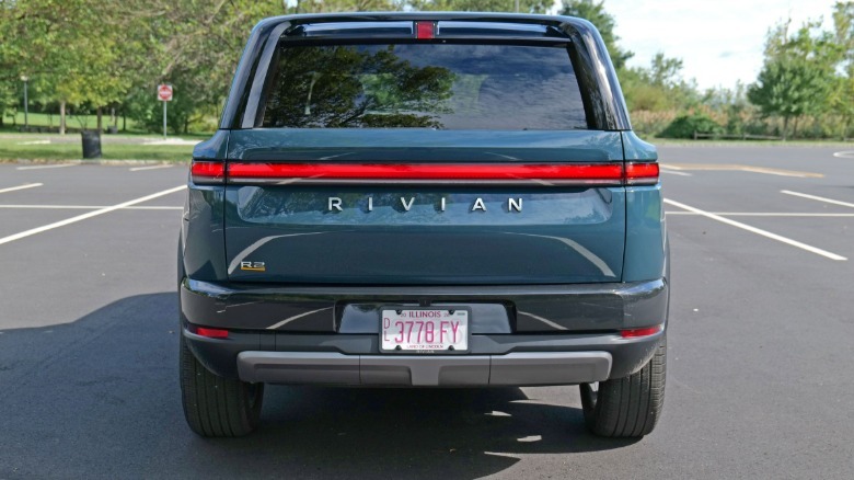 The back of the Rivian R2.
