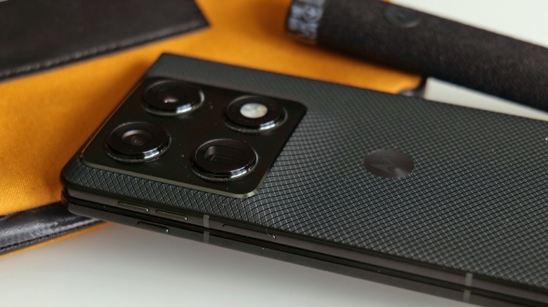 The Razr Fold features a super skinny side-mounted fingerprint sensor