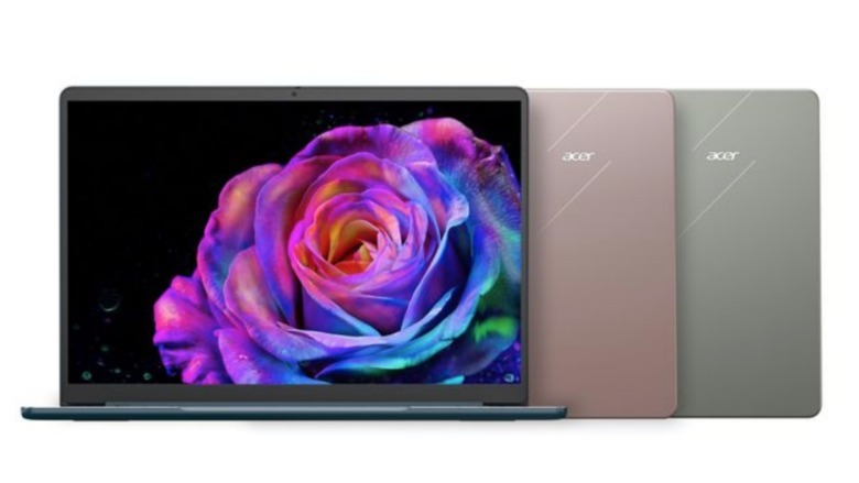 A trio of new Swift Air 16 computers.