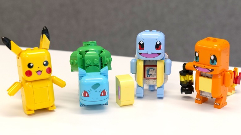Lego Pokemon with and without a Smart Brick.