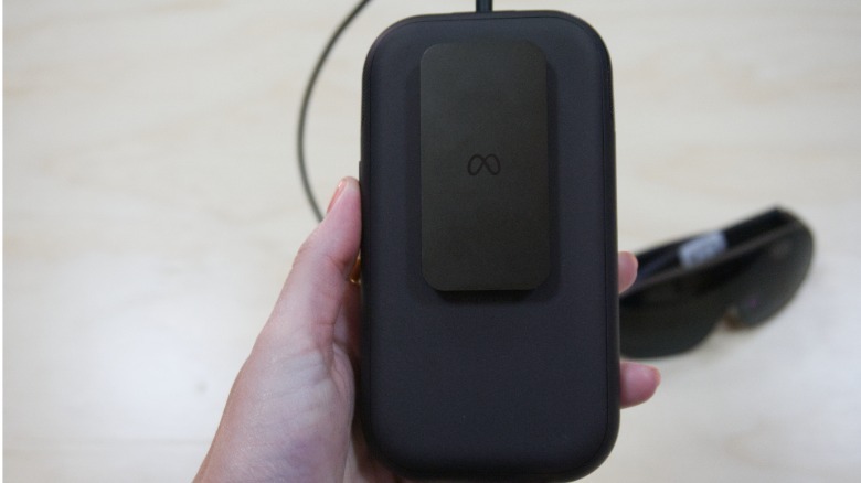 The puck for the Meta VR Glasses.