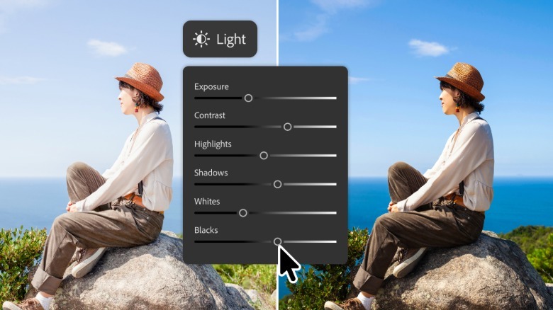 New Photoshop Light Adjustment Layer iwth exposure