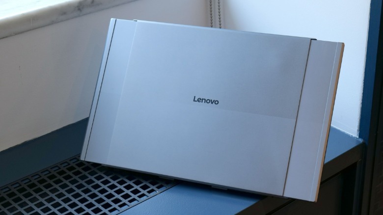 The back of Lenovo's Project Swan laptop.