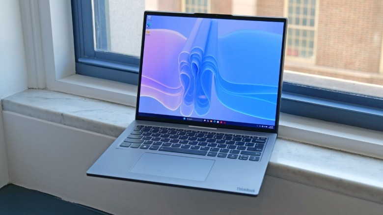 Project Swan in normal clamshell mode with a 14-inch screen.