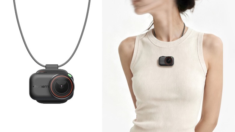 Hohem's EyePic being used as a wearable camera