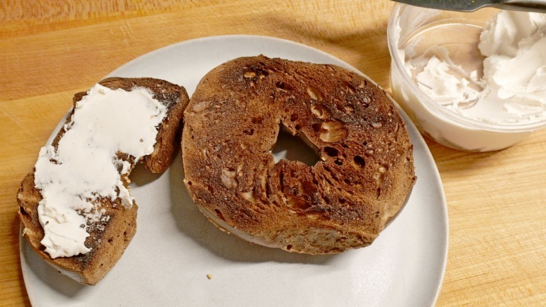 I've found that NYC-style bagels can be so thick that it messes with the Eye Q's toasting algorithm.
