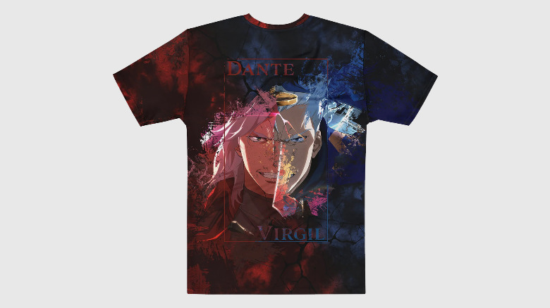 A branded Devil May Cry t-shirt that was pulled from sale due to a typo.