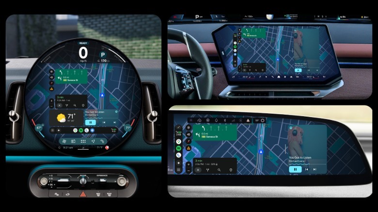 Android Auto now supports adaptive layout even on cars with unusually shaped displays.
