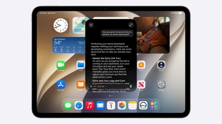 Siri AI on iPad