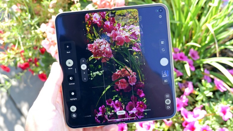 One of Google's new Camera Looks from the Pixel 11 Pro Fold's updated camera app.