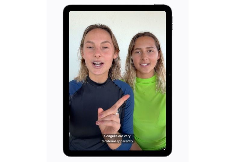 New Apple accessibility function shown that generates subtitles for personal videos
