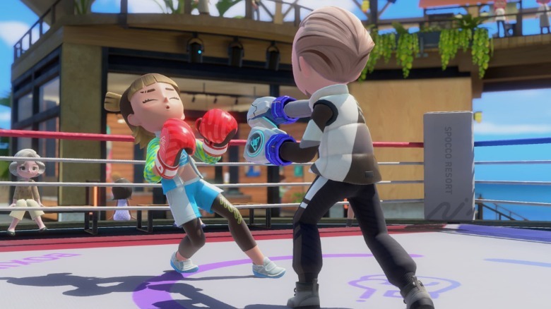 Boxing in Nintendo Switch Sports Resort.