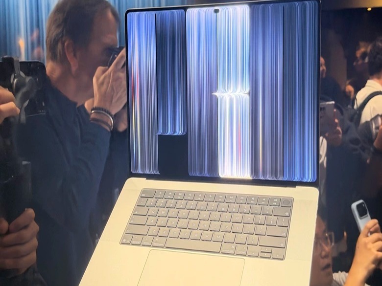 The new OLED MacBook Pro.