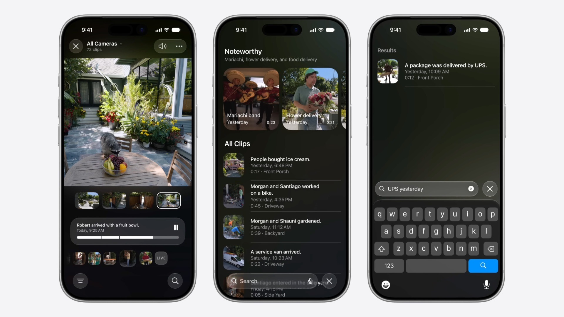 Managing security cameras in the iOS 27 Home app.