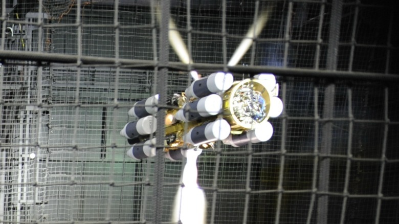 The Lockheed Martin MKV-L being tested in a lab.