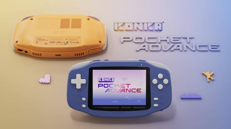Ayaneo Konkr Pocket Advance in navy and orange.