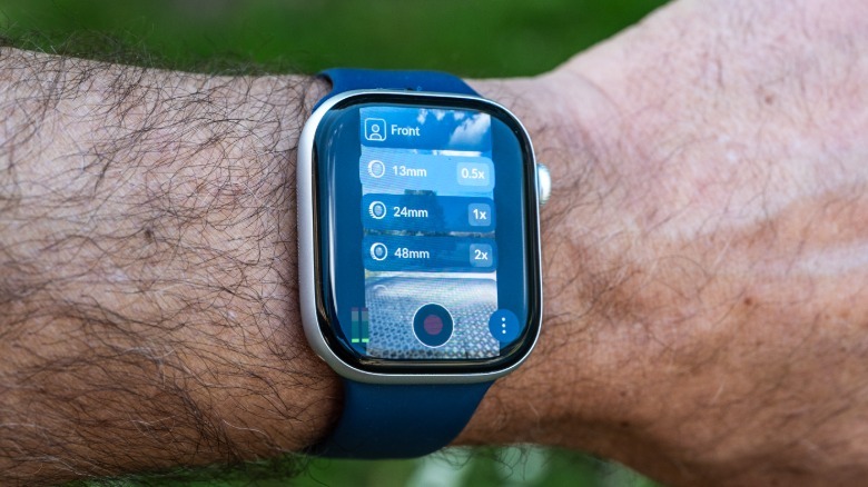 Blackmagic Camera app shown on the Apple Watch