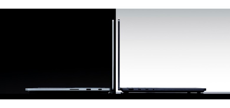 Surface Laptop Ultra side-by-side.